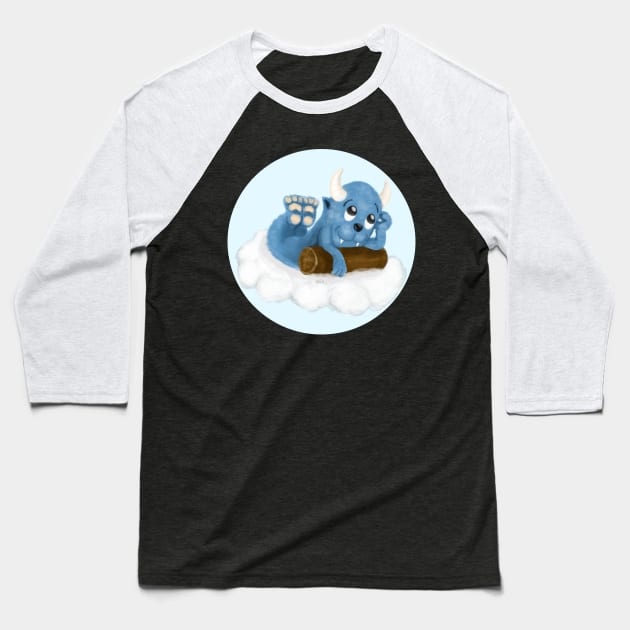 CLOUD SPIRIT Baseball T-Shirt by droidmonkey